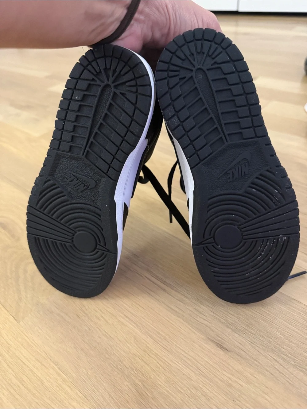 Nike Kids Black and White Low-Top Sneakers
